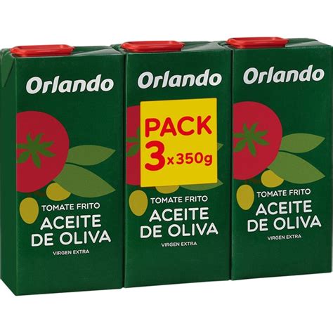 Comprar Tomate Frito Con Aceite De Oliva Virgen Extra Sin Gluten Pack 3