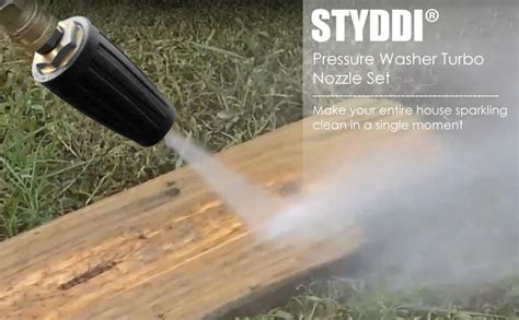 Amazon STYDDI Pressure Washer Turbo Nozzle Set 3600 PSI 3 0GPM