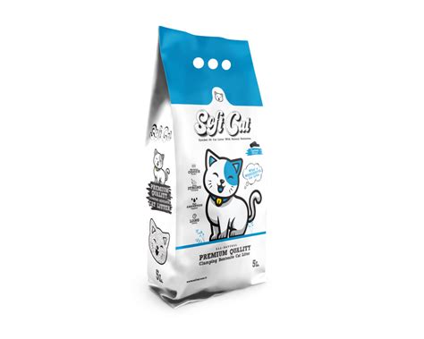 Soft Cat Наполнитель для кошачьего туалета комкующийся с активированным ...
