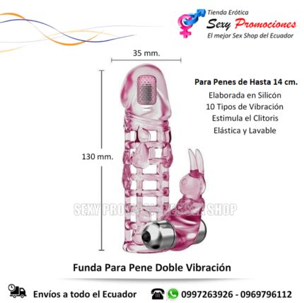 Funda Para Pene Doble Vibraci N Importadora Er Tica Sex Shop