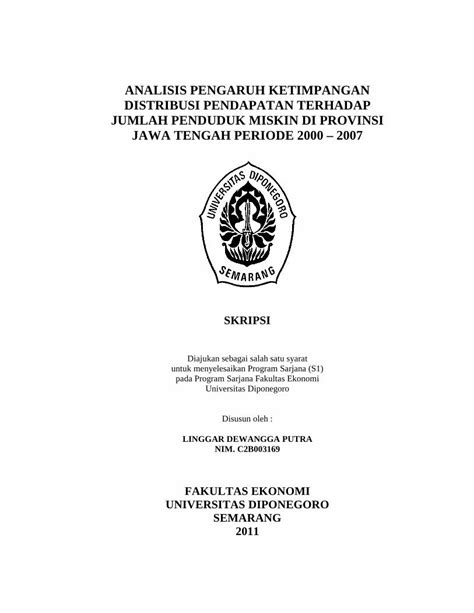 PDF ANALISIS PENGARUH KETIMPANGAN DISTRIBUSI Tabel 1 2 PDRB