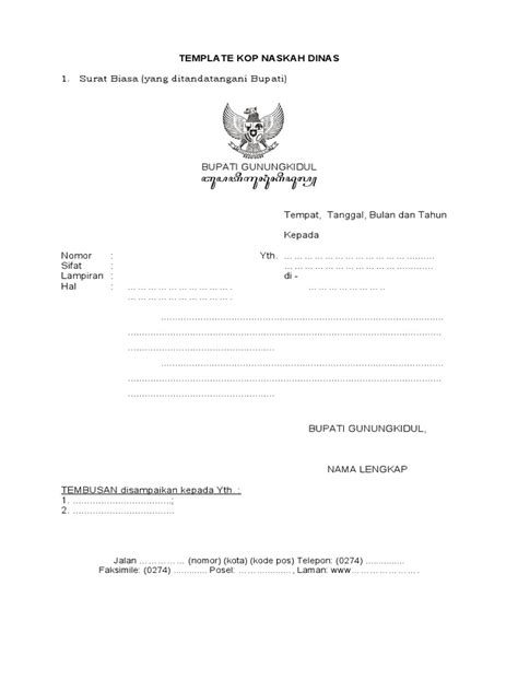 Template Kop Surat Upt Puskesmas Dan Smp Huruf Jawa Pdf