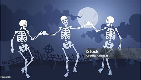 skeleton macabre dance stock illustration  image  human