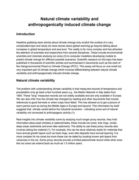 Solution Climate Change Essay Studypool