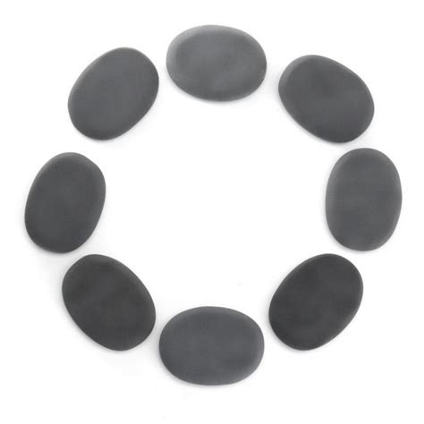 Pcs Natural Black Basalt Hot Stone Set Massage Treatments Treatments