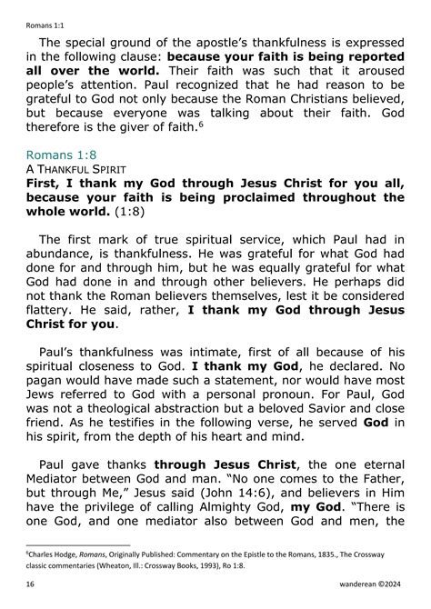 Romans 1:8 - Collection of Biblical Commentaries | PDF