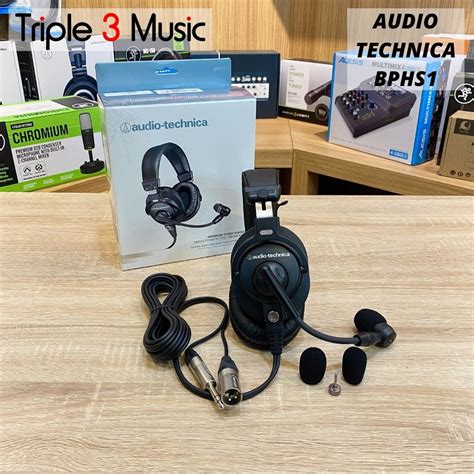 Jual Audio Technica BPHS1 / BPHS 1 Broadcast Stereo Headset Original ...