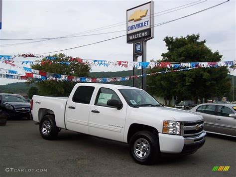 2009 Summit White Chevrolet Silverado 1500 Ls Crew Cab 4x4 17689258 Photo 2