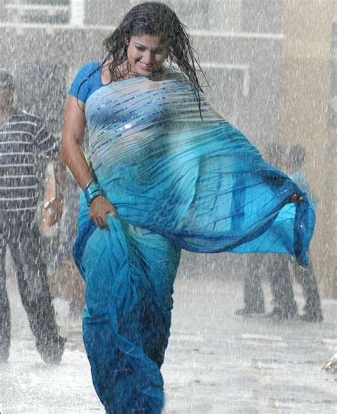 South Indian Actresses In Wet Saree Hot Show Photos Collect