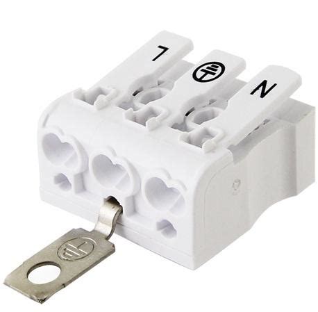 Клемма пружинная соединительная КСПз3-L+N+PE, 16 A, с заземлением под ...