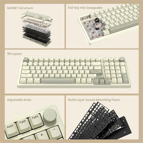 Teclado Mec Nico Fio Pbt Keycaps Hot Swappable Usb Type C Retroiluminado Jogos Computador Pc