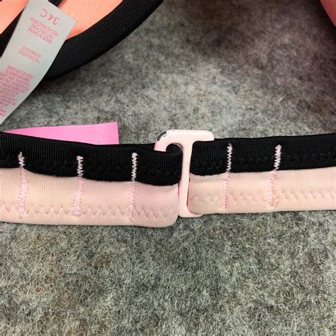 Victorias Secret Womens Bikini C Pink Black Padded The Fabulous Beach Pool Top Sidelineswap