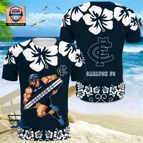 Afl Carlton Football Club Mascot Hawaiian Shirt Usalast