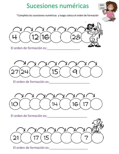 Sucesiones Numéricas Math Teaching Classroom