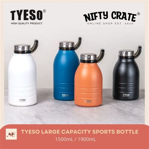 Original Tyeso Ml Large Capacity Vacuum Insulated Tumbler Hot Cold Drinkware Bottle Jug