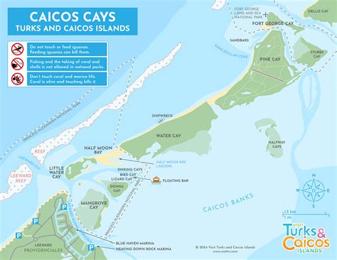 Caicos Islands Road Map