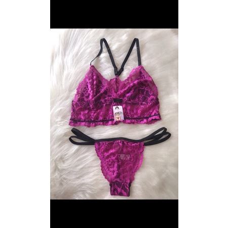 Kit Lingerie Revenda Atacado 10 Conjuntos sem Bojo Sortidos Desconto Promoção Shopee Brasil