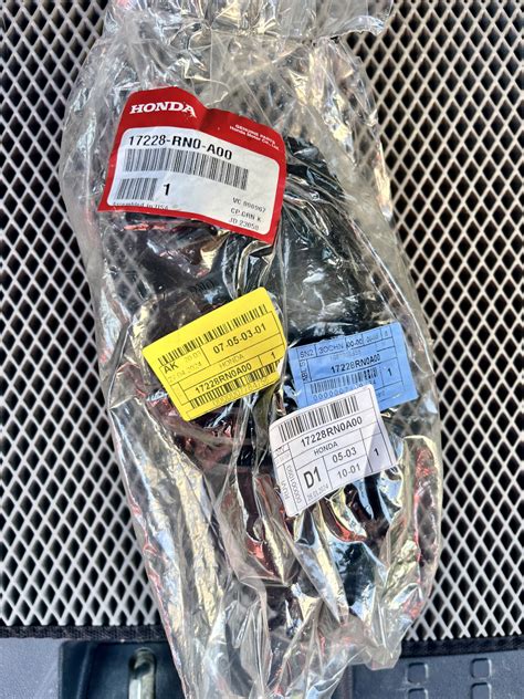 Воздушный фильтр и его новая гофра — Honda Pilot (2G), 3,5 л, 2010 года ...