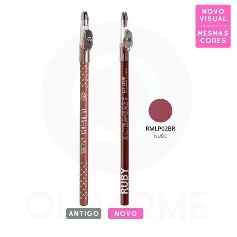 Lapis Labial de Madeira RK by Kiss Lápis de Boca Cor Pale Nude Nude Nude Rose Marsala Red