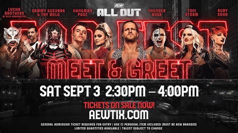 All Elite Wrestling On Twitter Rt Shopaew Aewallout Fan Fest Meet