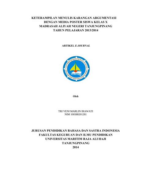 PDF KETERAMPILAN MENULIS KARANGAN Jurnal Umrah Ac Idjurnal