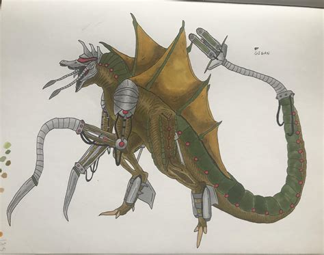 Gigan Redesign by me : r/Monsterverse