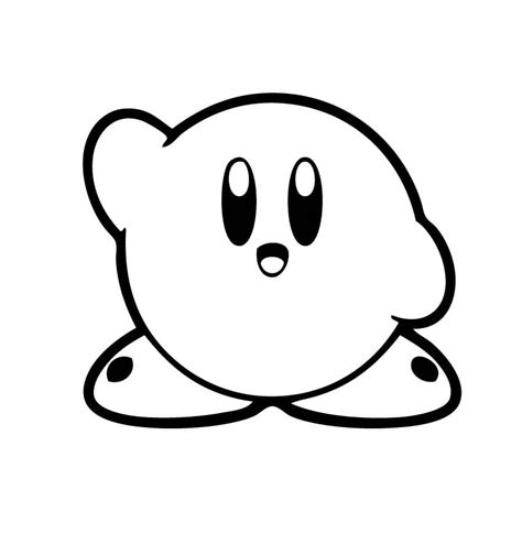 Fise De Colorat Cu Friendly Kirby Descărcați Imprimați Sau Colorați