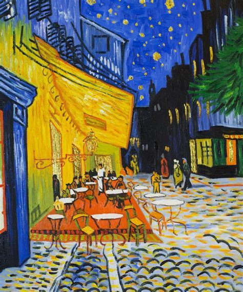 Van Gogh Caf Terrace At Night Painting Luxury Line