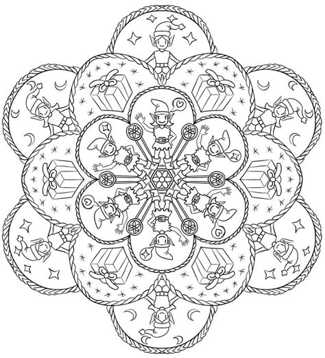 Weihnachtsmandalas Zum Ausdrucken Gratis