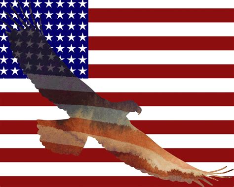 American Flag And Eagle Poster Free Stock Photo - Public Domain Pictures