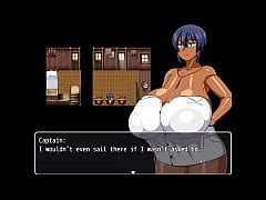 Tanned Girl Natsuki Hentai Game Ep 1 Huge Tits Flashing To Help The Captain Jerk Off Xxx