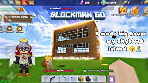 I Made Big House In My Skyblock Island In Blockman Go Blockman