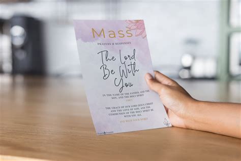 Catholic Mass Missalette Beautiful Full Color Matte Finish Card Stock For Mass And Prayers