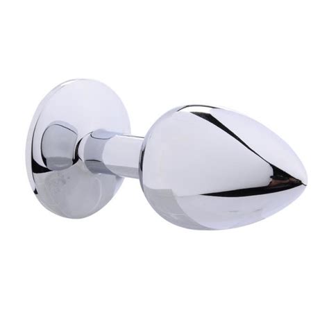 Acier 3PCS Anal Plug Petit Moyen Grandes Tailles en Métal Inoxydable Avec Diamonds Plug Plaqué