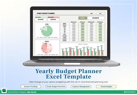 Yearly Budget Planner Excel Template Best Templates