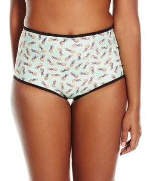 Women S Plus Size Plus Size Tropic Full Coverage Bikini Bottom Tropical Pineapple Cr Gfan