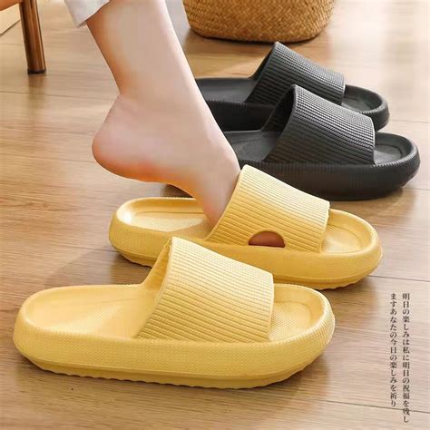 HOT Cute Japanese Muffin Thick Bottom Lncreased Cool Slippers Shopee Philippines