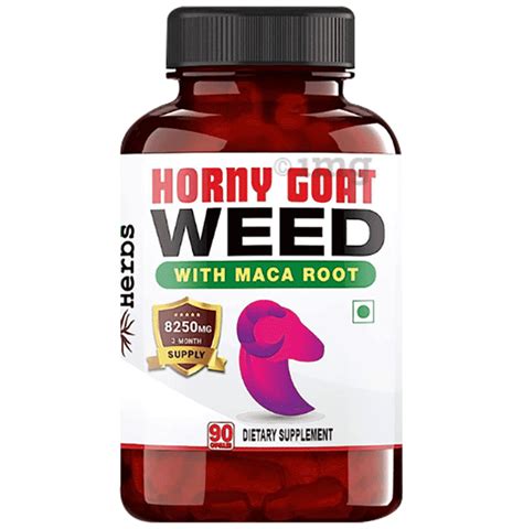 Humming Herbs Horny Goat Weed With Maca Root Capsule Buy Bottle Of 90