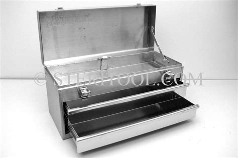 Steritool Inc 20220 2 Drawer Stainless Steel Portable Tool Chest