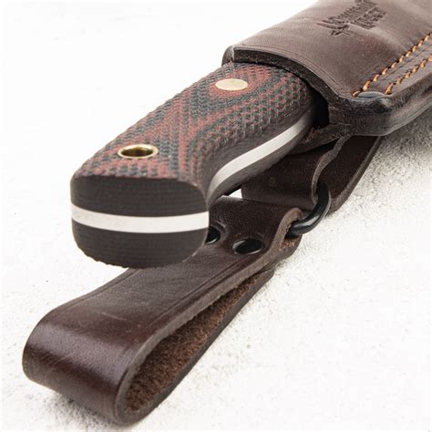 Нож Южный Крест - Кедр L, CPR, Конвекс, Микарта Красно-Черная арт. 236. ...