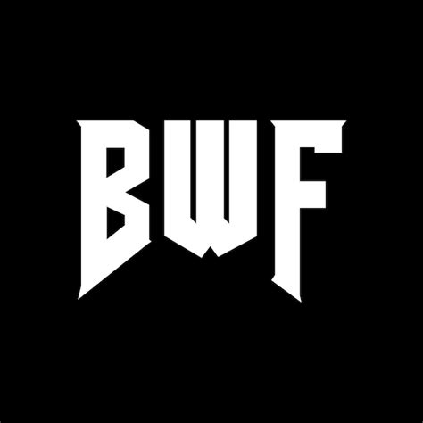 Premium Vector | BWF letter logo design for technology company BWF logo ...