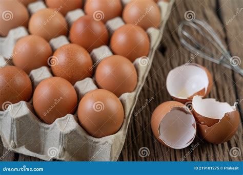 Raw Chicken Eggs Organic Food For Good Health High Protein Stock Image