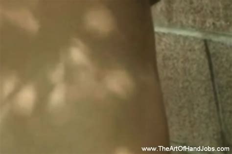 Beautiful Natural Babe In White Giving A Fantastic HJ