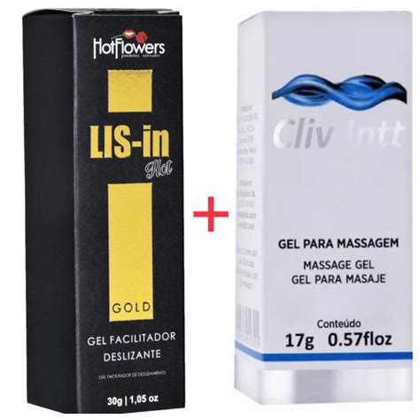 Kit Lubrificante Lis In Gold Hot Flowers E Lubrificante Cliv Intt