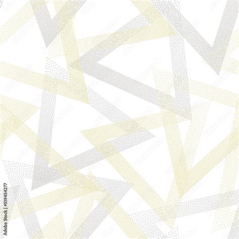 geometric dotwork triangles vector seamless pattern design stock