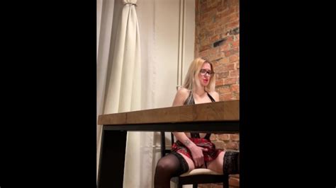 Hot Secretary Jerking Off Under The Table At An Important Meeting