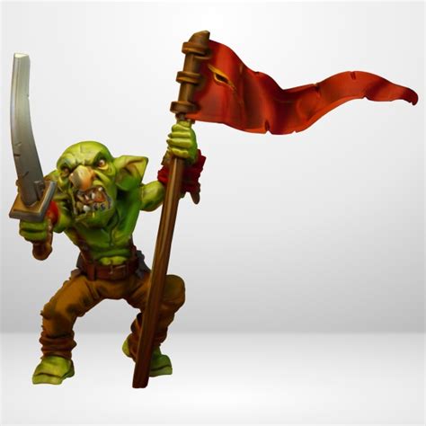Hot Goblin ゴブリンリーダー旗 ミニチュア ホットゴブリン TRPG