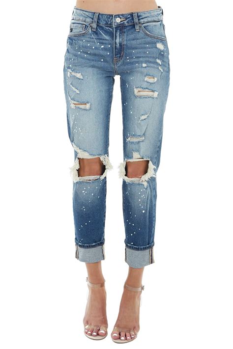 Kancan Paint Splatter Jeans Dezine Metal Art 1249 W Larson St