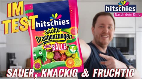 hitschies Saure Drachenzungen brizzl Bälle im Test YouTube