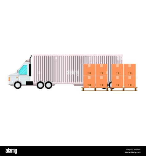 shipping logistic delivery cargo cartoon Stock Vector Image & Art - Alamy